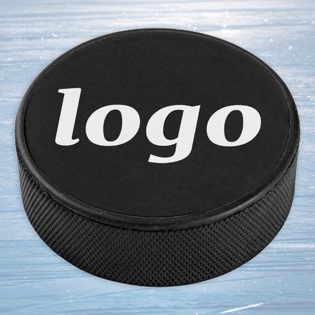 Palet De Hockey Simple branding de logo d'entreprise promotionnel (Simple logo business branding promotional sports team ice hockey puck)