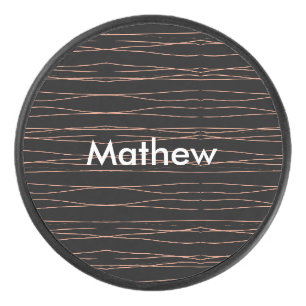 Palet De Hockey Simple monogramme ajouter votre nom lettre man min