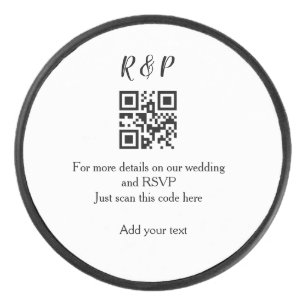 Palet De Hockey site web mariage rsvp q r code ajouter nom texte t