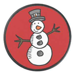 Palet De Hockey Snowman