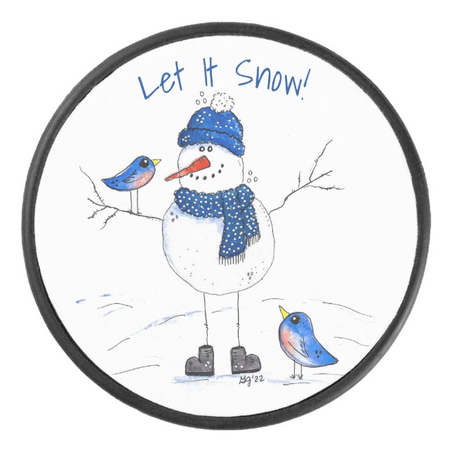 Palet De Hockey Snowman à longue jambe (Devant)