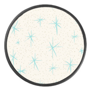 Palet De Hockey Space Age Turquoise Starbursts