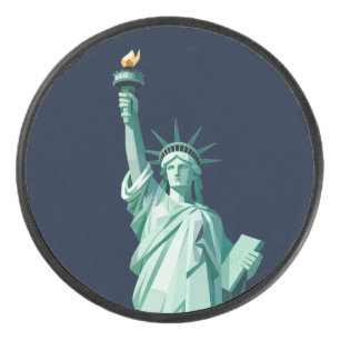 Palet De Hockey Statue de la Liberté Hockey Puck