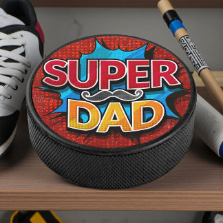 Palet De Hockey Super Papa Mustache Grunge moderne