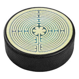 Palet De Hockey Symbole de géométrie sacrée - Chartres Labyrinthe