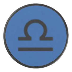 Palet De Hockey Symbole du Zodiaque de Libra par Kenneth Yoncich