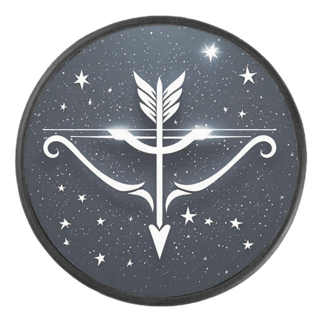 Palet De Hockey Symbole zodiaque mystique du Sagittaire (Devant)