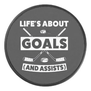 Palet De Hockey T-shirt citation d'esprit d'équipe de hockey