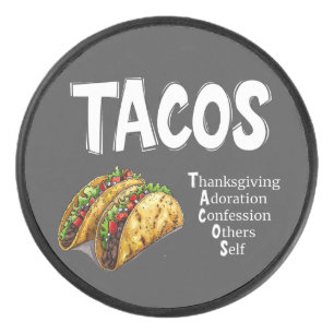 Palet De Hockey TACOS Prière Puck