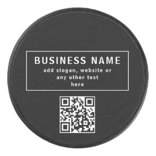 Palet De Hockey Télécharger le code QR ou le logo Noir moderne