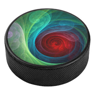 Palet De Hockey Tempête rouge Floral Art moderne Abstrait Motif co