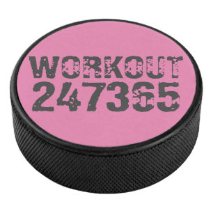 Palet De Hockey Texte usé et rayé Workout 247365 rose