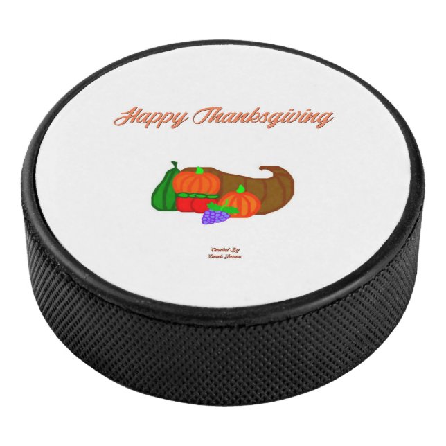 Palet De Hockey Thanksgiving Cornucopia Hockey Puck (3/4/2016 12:00:00 AM)