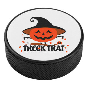 Palet De Hockey Treck Trat Citrouille Sourire