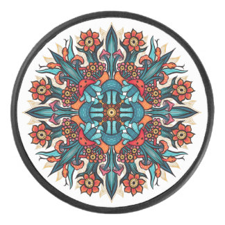 Palet De Hockey Trippy Psychedelic Super champignon Mandala Eyes