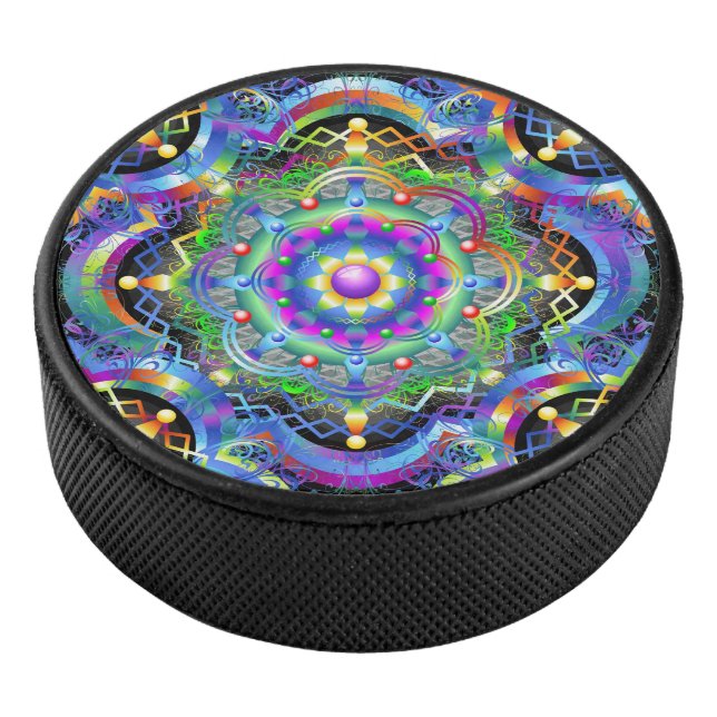 Palet De Hockey Univers Mandala Couleurs Psychédéliques (3/4/2016 12:00:00 AM)