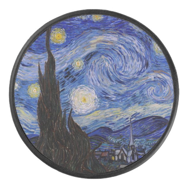Palet De Hockey Vincent Van Gogh - La nuit étoilée (Devant)
