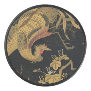 Palet De Hockey Vintage Phoenix Gold Black Bird japonais