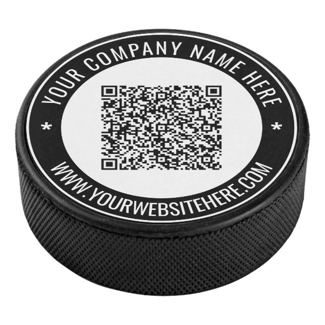 Palet De Hockey Votre code QR et le texte personnalisé Hockey Puck (3/4/2016 12:00:00 AM)