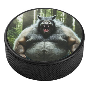 Palet De Hockey Werewolf Qui A Mangé La rondelle de hockey du vill