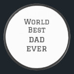 Palet De Hockey World best dad ever fat ajouter nom texte sport te<br><div class="desc">conception</div>