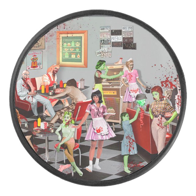 Palet De Hockey Zombie Diner (Devant)