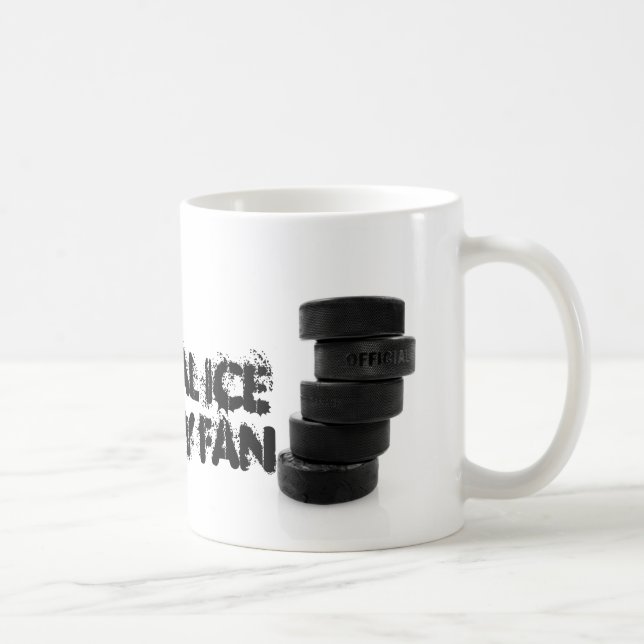 Palets de hockey sur glace... mug (Droite)