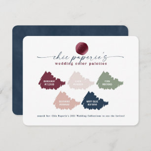 Palette couleur Mariage 2021 - Bourgogne et rose