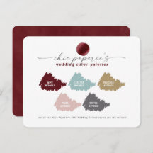 Palette couleur rouge et rose vif pour mariage d'h