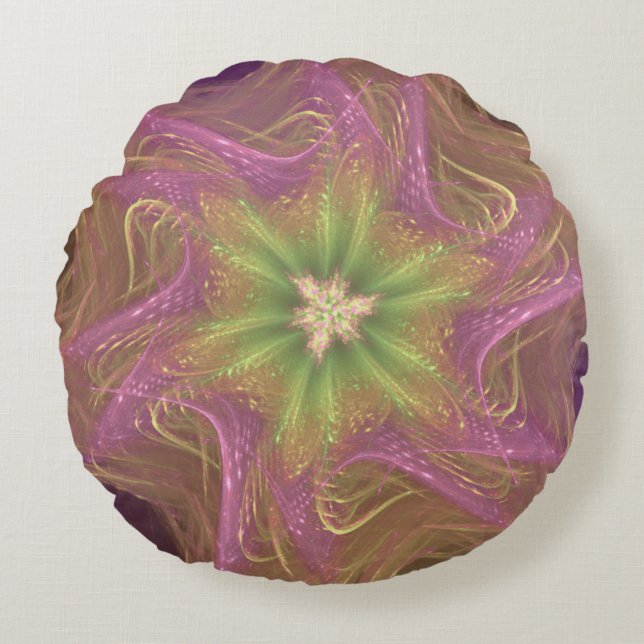 Palette Coussin circulaire fractée violette (Devant)