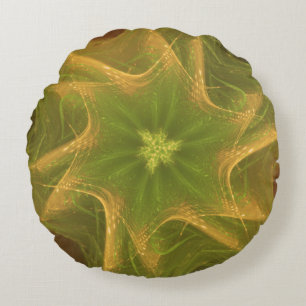 Palette Coussin ronde fractée vert clair