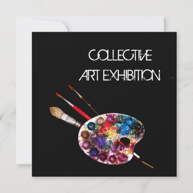 PALETTE D'ART DE COULEUR ARTISTE MONTRER LA GALERI (Devant)