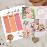 Palette de couleurs Mariage blanc et brun<br><div class="desc">Couleurs Mariages à la broche classique et à la broche blanche Palette Card 2024</div>