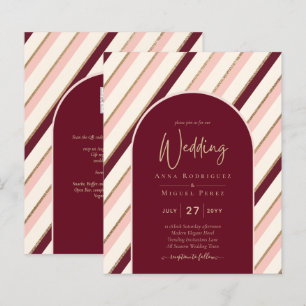 Palette de couleurs Mariage or rose Bourgogne
