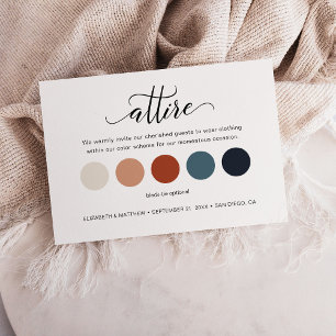 Palette de couleurs minimaliste Mariage Cartes de