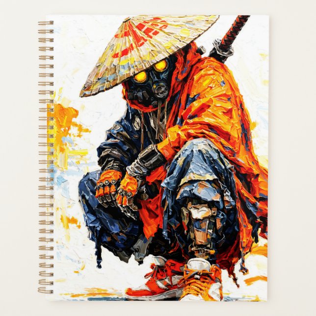 Palette de Cyber Samouraï couteau néon orange impa (Devant)