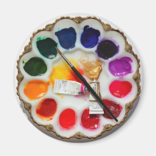 Palette de l'artiste "What Deviled Eggs ?" Magnet