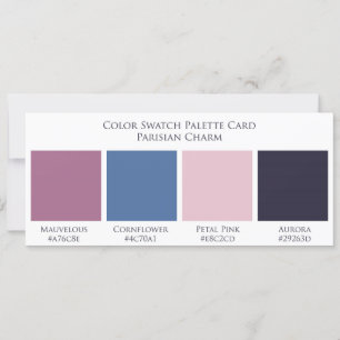 Palette de Mariage couleur de charme parisien