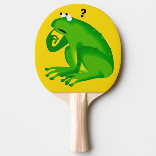 Palette de ping-pong de conception de grenouille raquette tennis de table