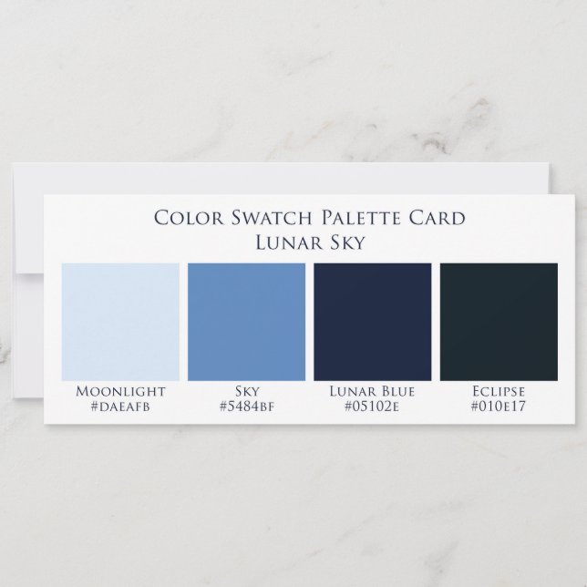Palette Mariage couleur lunaire Sky Moon (Devant)