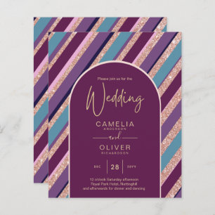 Palette Plum violet Rose Mariage or 