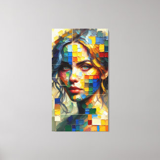 Palette Portrait : Regard chromatique sur toile