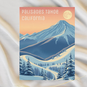Palisades Tahoe California Carte postale de vacanc