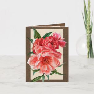Pâlissez - la carte de voeux rose de pivoines