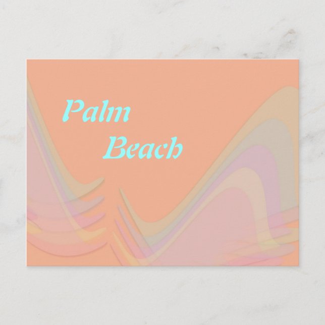 Palm Beach Florida Pastel Wings Carte postale (Devant)
