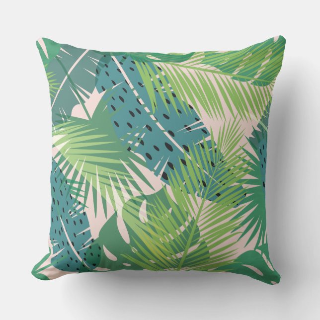 Palm Leaf Motif lance des oreillers (Recto)