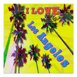 "Palm Sky : I LOVE Los Angeles 2" Poster