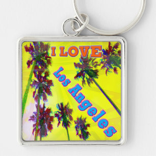 "Palm Sky: J'ADORE Los Angeles 2" Porte-clés