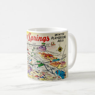 Palm Springs Retro Carte Mug