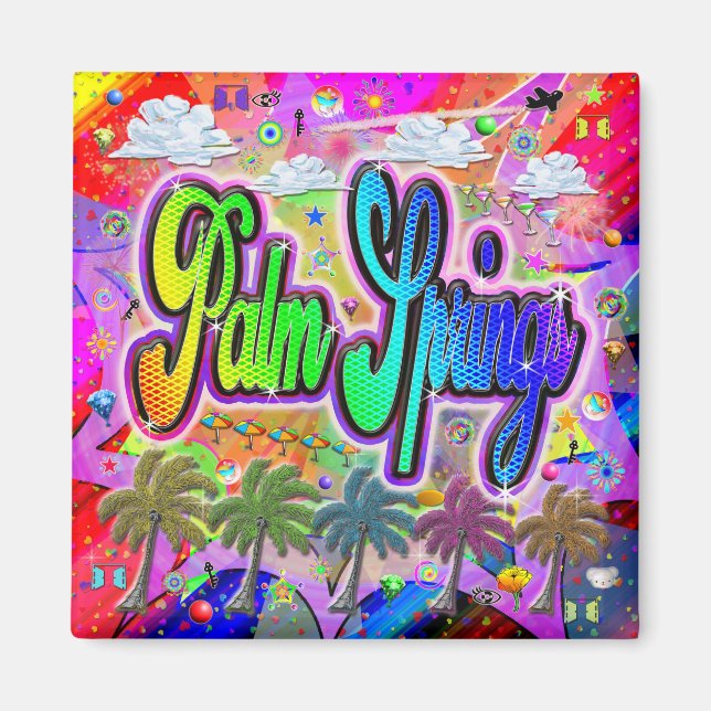 Palm Springs Vista Express Magnet (Devant)